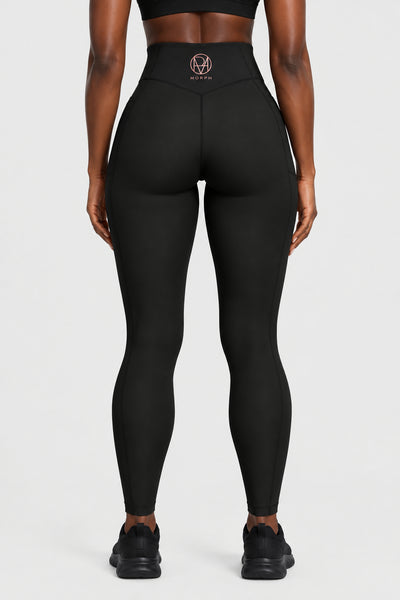 Awareness V-Shaped Leggings - Black