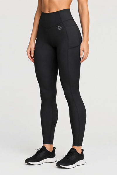 V-Shaped Leggings - Black