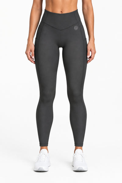 V-Shaped Leggings - Charcoal